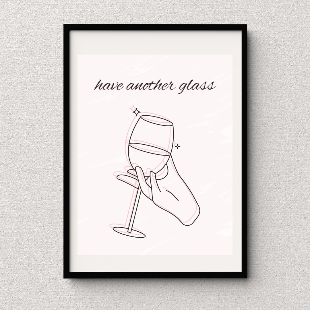 Bar Cart Art Bar Cart Art Wall Art Bar Cart Print College Etsy