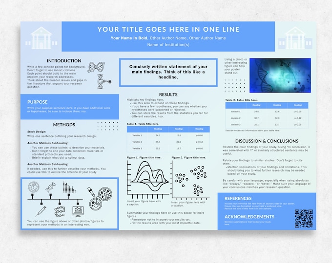 Scientific Poster Template | Powerpoint Layout for Research Conference ...