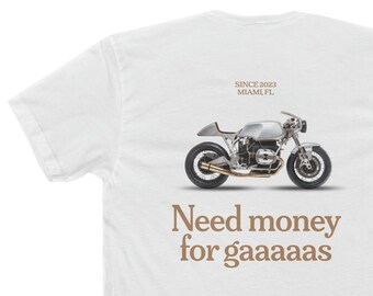 Cafe Racer T-Shirt, Motorcycle Biker Gift