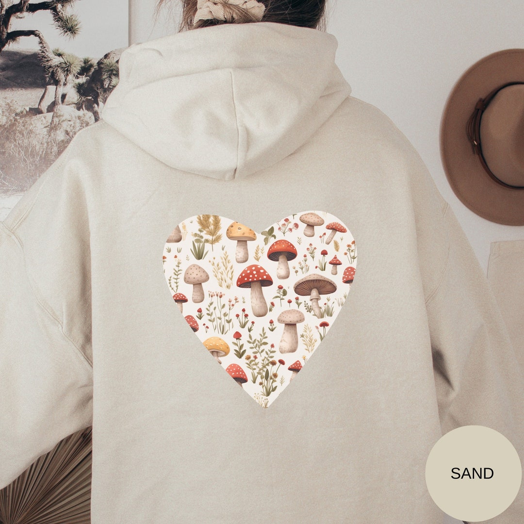 Mushroom Hoodie Cottagecore Mushroom Sweatshirt Cottagecore - Etsy
