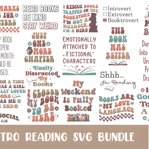 Reading Svg Bundle, Book Lover Svg, Book Svg, Library Svg, Book Quotes Svg, Floral Book Svg, Librarian Svg, Book T-shirt Svg, Book Worm Png