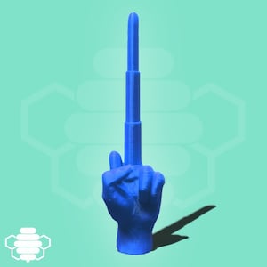 3D Printed Middle Finger, Extendable Middle Finger, Collapsing 3D-Printed Middle Finger, TikTok Finger