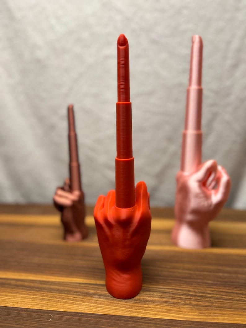 3D Printed Middle Finger, Extendable Middle Finger, Collapsing 3d