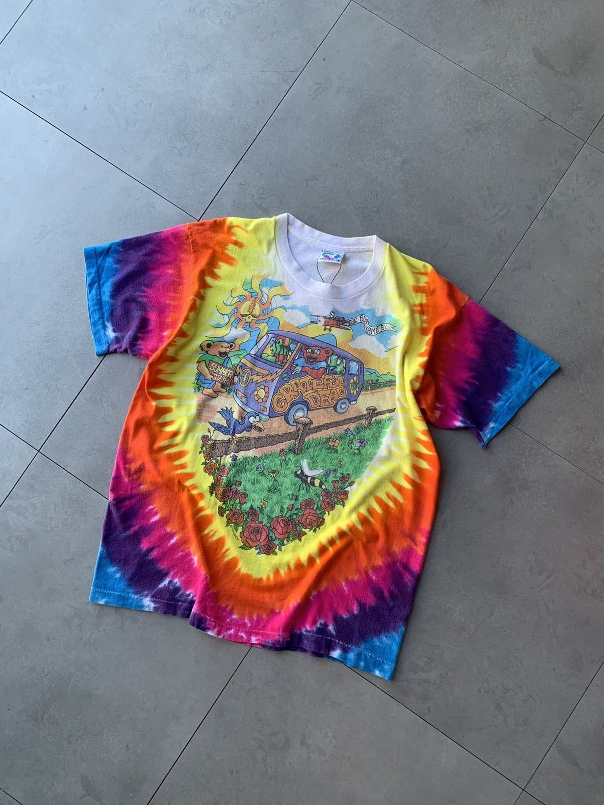 1994 Grateful Dead Summer Tour Vintage Rare Liquid Blue Tee - Etsy