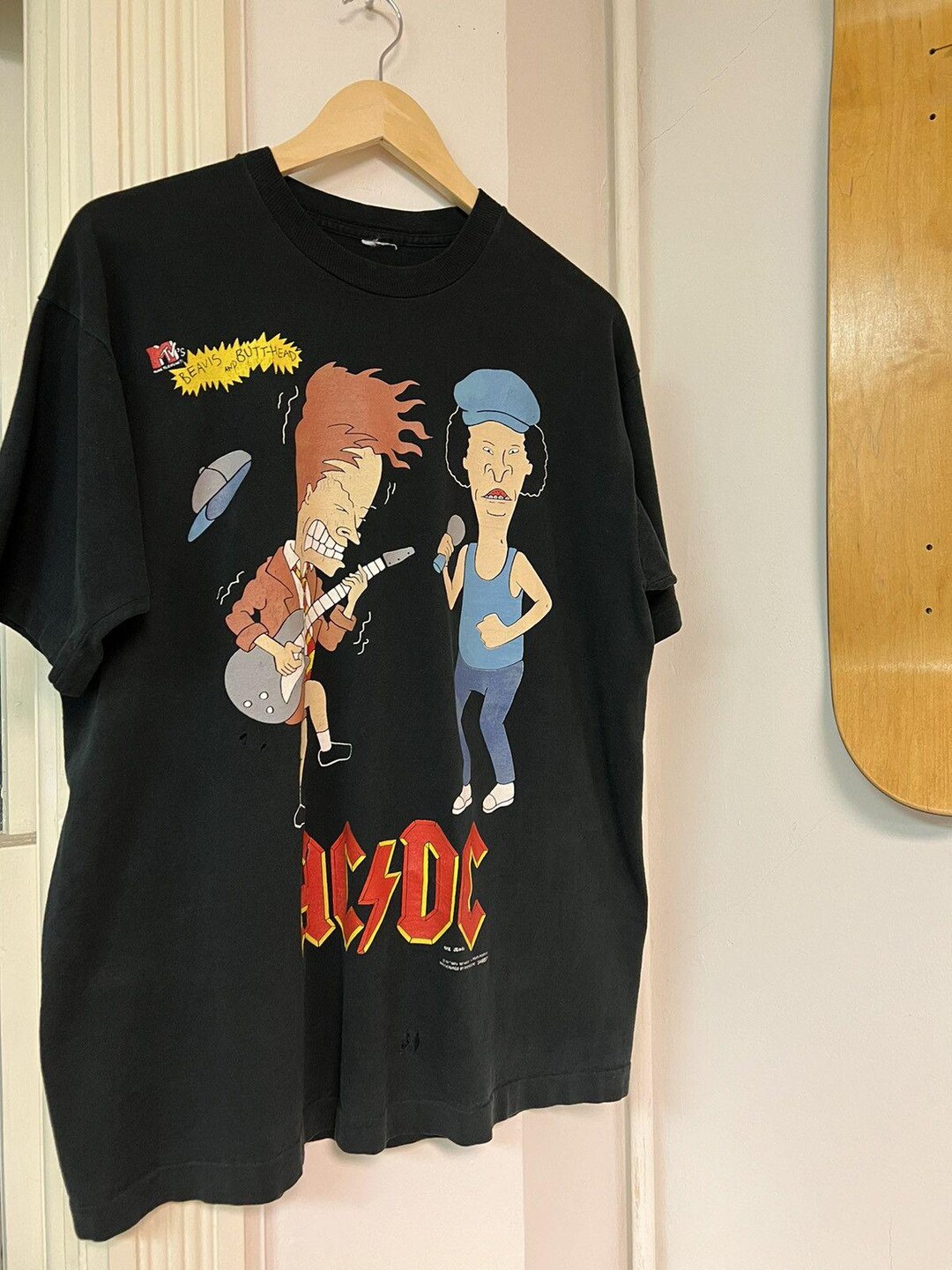 90’s MTV Beavis & Butthead AC/DC Tee - Etsy