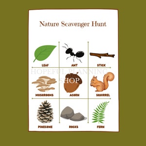 Kids Nature Scavenger Hunt