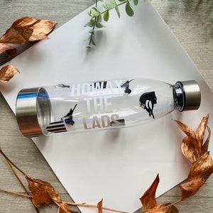 Personalised Newcastle & Football Themed Reusable Screw Top Plastic Bottle | Howay The Lads | The Magpies