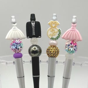 Bridal Pen, Wedding Dress Pen, Groom Pen, Groomsman Gift, Wedding, Religious, Marriage, Bachlorette Gift, Pen, Custom