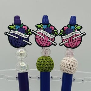 かぎ針編みペン、糸ペン、かぎ針編み用オールデイペン、詰め替えインクペン