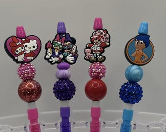 Hello Cat Pencil, S Shortcake Pencil, Duck Pencil, Inside Out Pencil