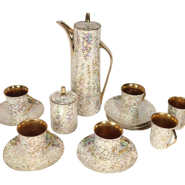 Coffee Set "Krokus", Mid Century Modern (Polish New Look)