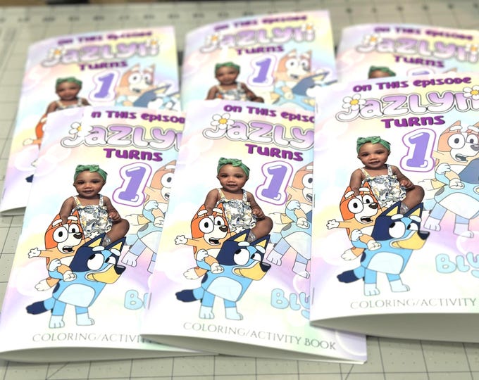 Customizable Coloring Books | Personalized Kids Party Favor | Fun Birthday Activity