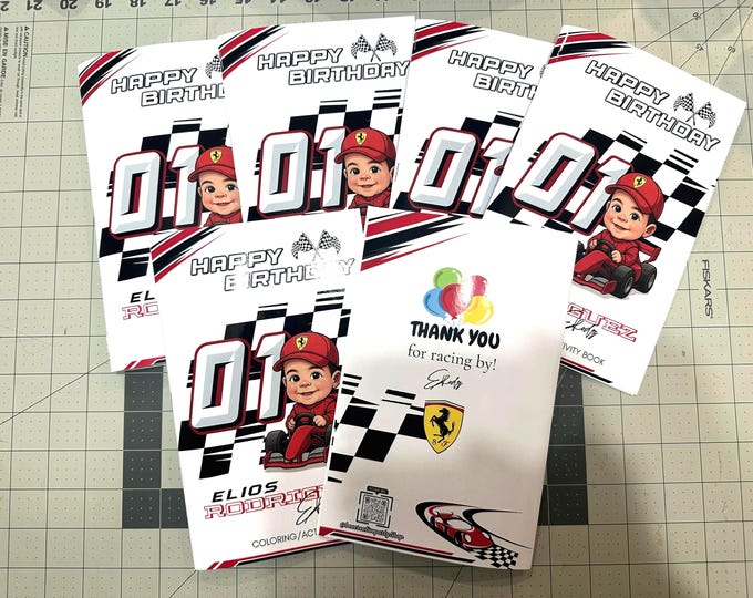 Custom Theme Coloring Books: Kids Birthday Party Favors