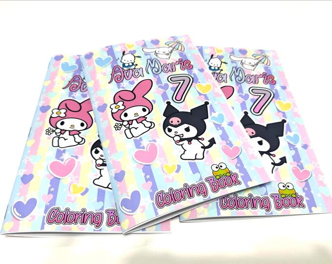 Personalized Coloring Books | Custom Kids Birthday Party Favors | Fun Activity Keepsakes