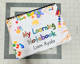 Preschool Busy Book - Special needs - Montessori - homeschool learning - on the go