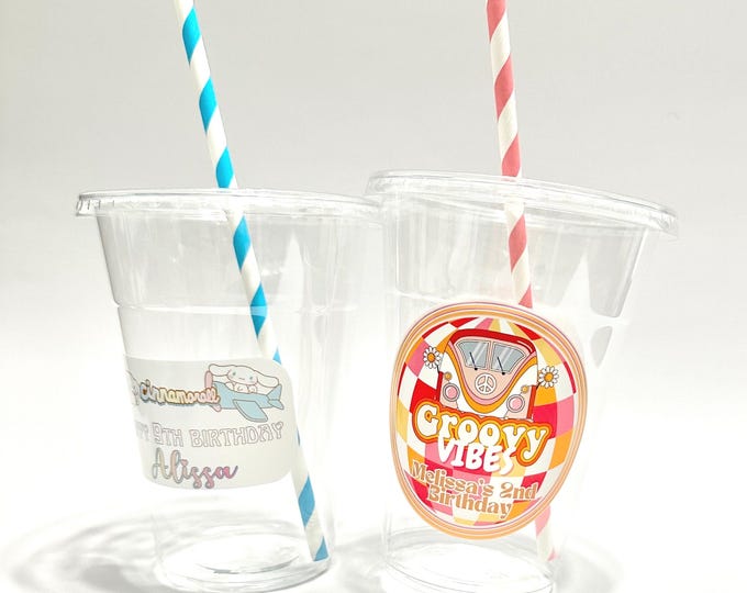 Custom Birthday Party Cups: Personalized Kids Party Favors