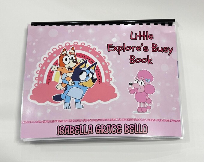 Toddlers First Educational Busy Book. Personalized learning binder and hands on Activities.