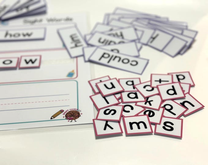 Sight Word Activity Page – Reusable Homeschool Learning Game for Kids