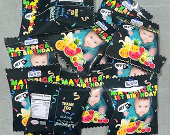 Dancing Fruits 1st Birthday Party Favors (Sold by the Dozen)