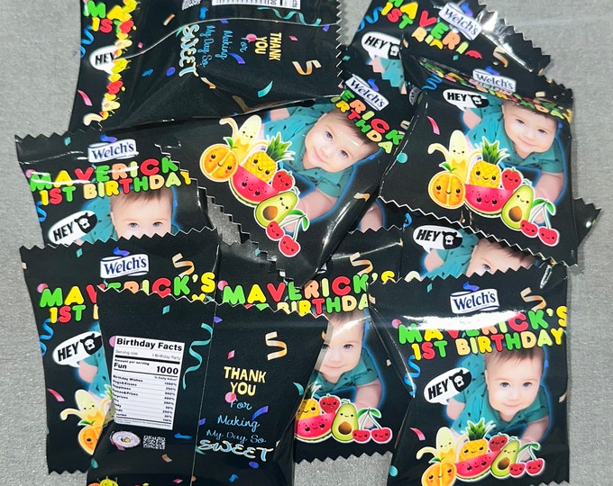 Dancing Fruits 1st Birthday Party Favors (Sold by the Dozen)