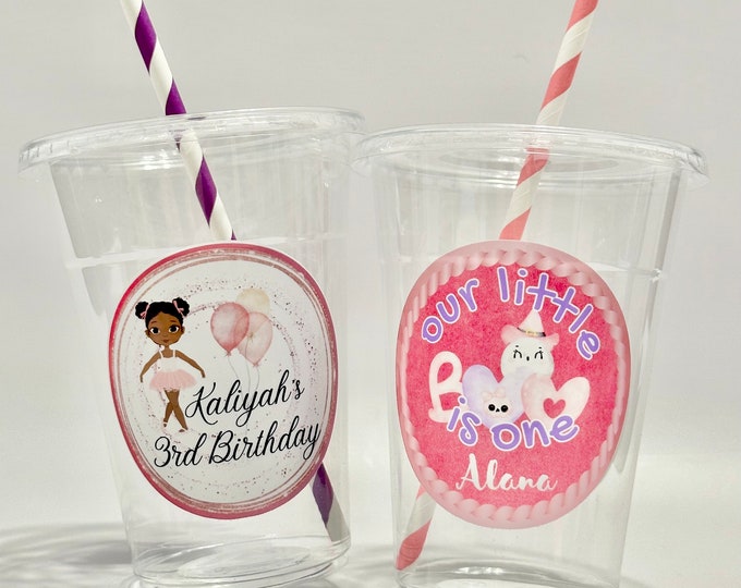 kids birthday cups, Custom Birthday cups, party cups, birthday cups, personalized cups, custom cups