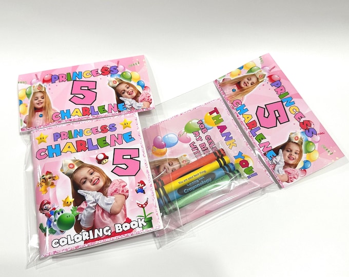 Kids Birthday Coloring Book | Custom Party Favor Activity Kit & Personalized Keepsake