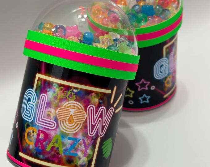Pringles Shaker- Custom Party Favors - Let's Glow | Neon - Glow in the dark