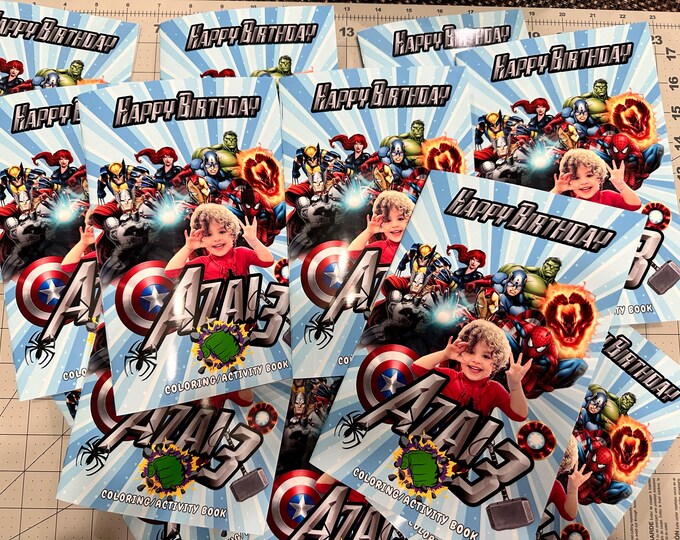 Custom Kids Birthday Coloring Books | Personalized Party Favors & Fun Activity