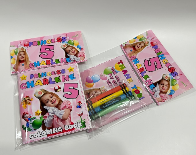 Birthday Coloring Kit | Birthday Coloring Book | Choose Your Theme | Mini Coloring Books, Birthday Parties, Custom Party Favors