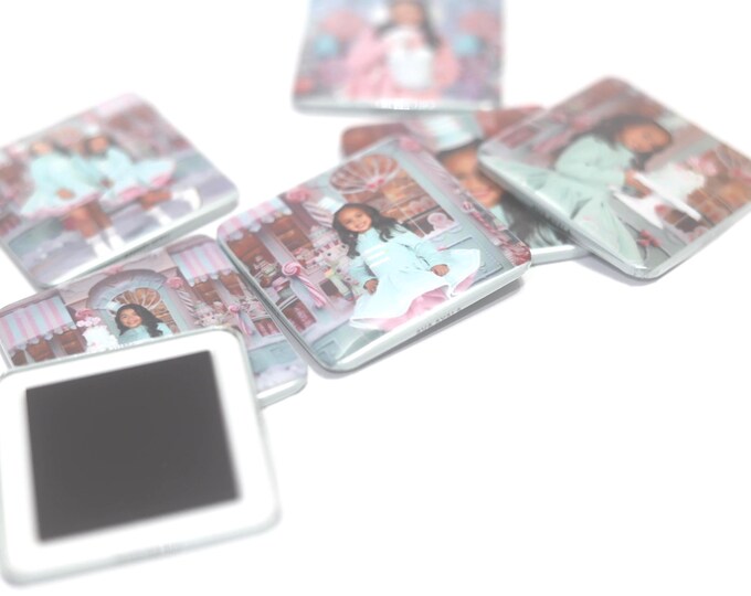 Magnets: Glossy Personalized Fridge Decal, Square