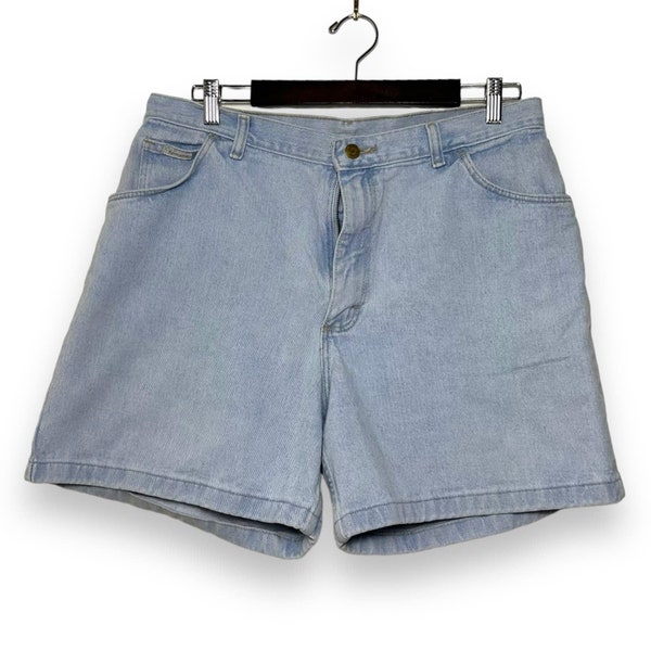 90er Vintage Wrangler High Rise Shorts Hellblau