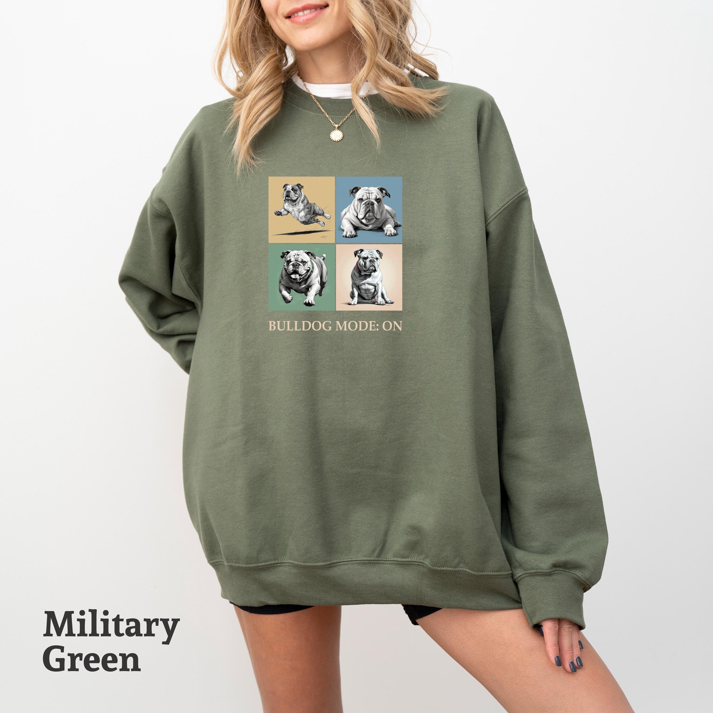 English Bulldog Sweatshirt, Gift for Dog Mom, Bulldog Mama, Funny Bulldog Sweater Gift, Holiday Dog Lover Shirt, Bull Dog Mens Sweatshirt