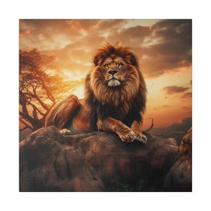 Lion Wall Art Prints - Unique Birthday Gifts for Lion Lovers