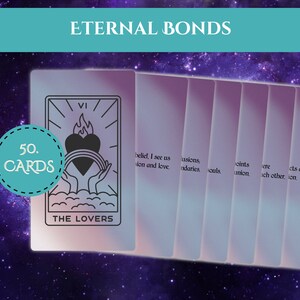 Cartas de Oráculo - Vínculos Eternos - Ex Baraja de Afirmación para la Reconexión del Amor