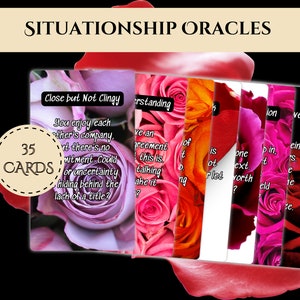 Cartes Oracle imprimables - 'Oracle de situation', Dévoilement de vérités cachées, Relation Insight Deck