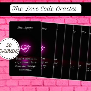 Orakelkaarten - 'De liefdescode', Relatie-inzicht en duidelijkheid, Romantiek Oracle Deck