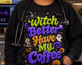 Spooky Nurse Halloween PNG Bundle, 17 Healthcare Designs (Digital Download)