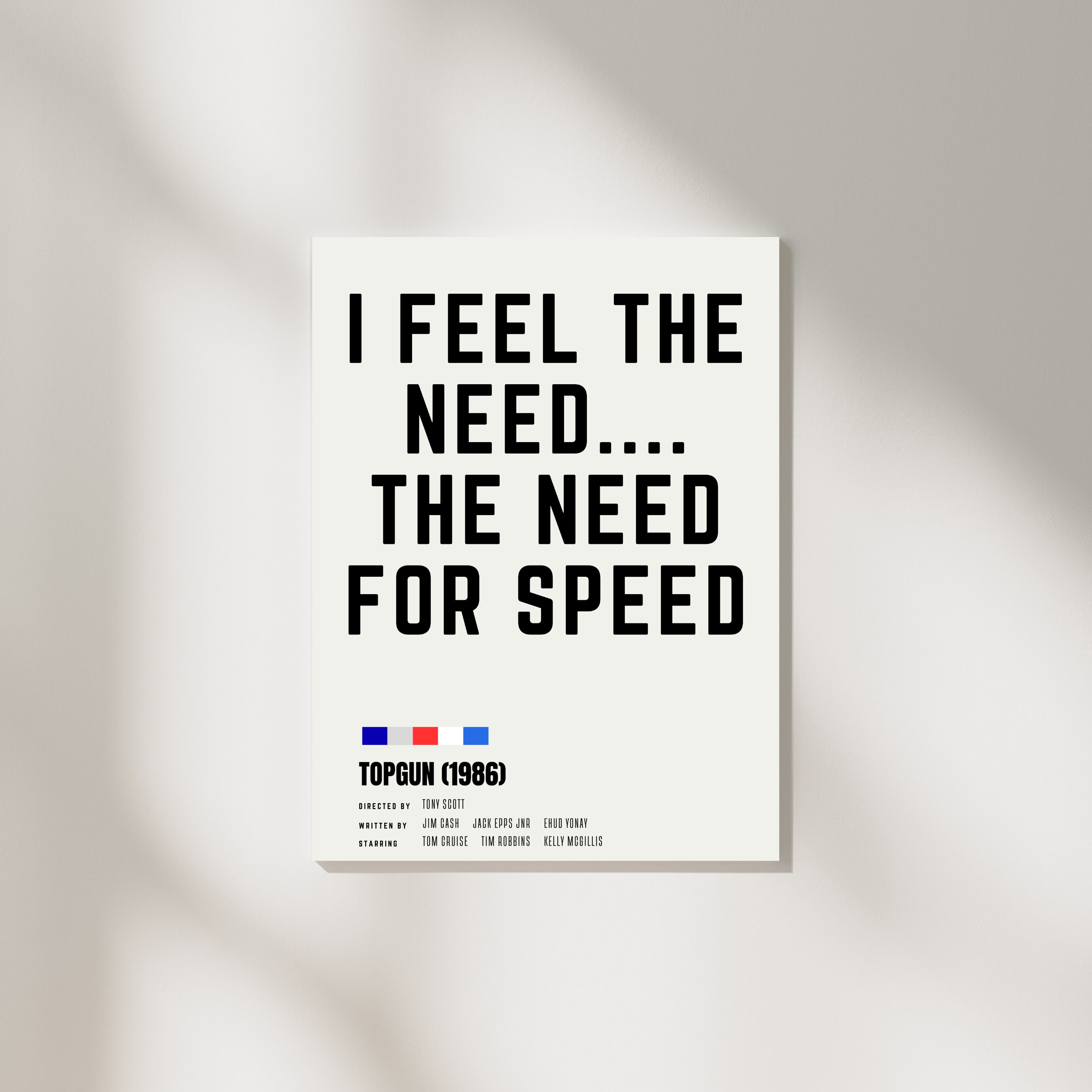 I feel the need the need for speed. - Tom Cruise quotes