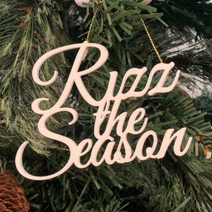 Rizz christmas holiday gift tree ornament