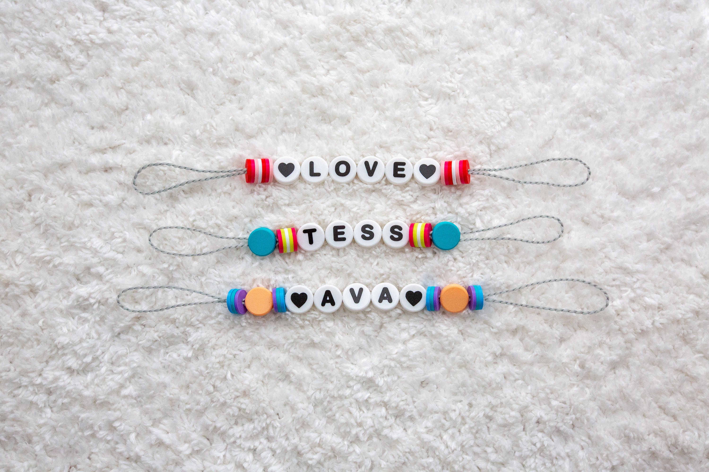 Extra Large Friendship Bracelet Beads, Oversized Alphabet Letter