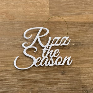 Rizz christmas holiday gift tree ornament