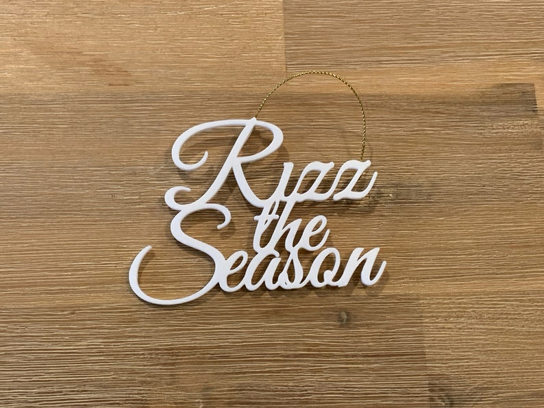 Rizz christmas holiday gift tree ornament