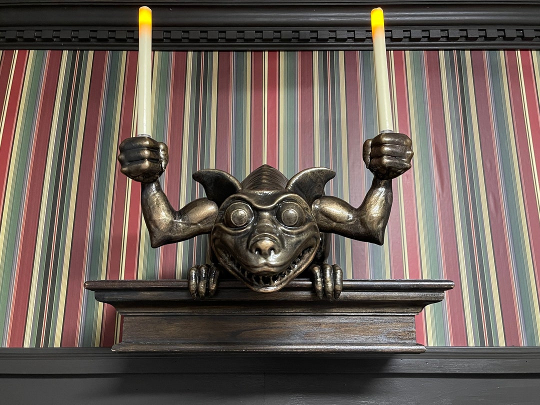 Haunted Mansion Decor Gargoyle Large 17" Wide Giant - Etsy