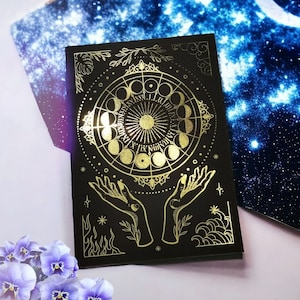 Impression astrologique poster affiche de foil dorure sur papier cartonné
