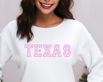 Texas Zustand Sweatshirt | Zustand Pride Rundhalsausschnitt