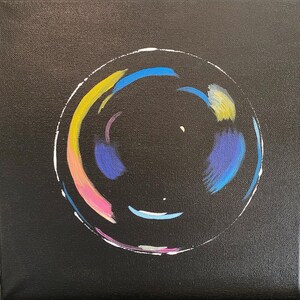 Bubble Painting Acrylic on Canvas