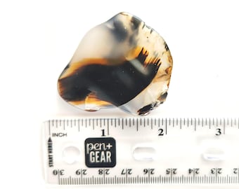 Agate mousse dendritique Yellowstone pour la fabrication ou la collection de bijoux.