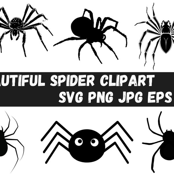 Amazing Spider Svg , Beautiful Spider Svg Bundle , Best and High Quality Images , Set Of 6  , Best Product for cricut , Instant Download