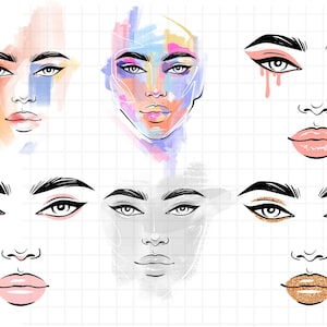 Beauty Face Svg\ Woman Beauty Human Face Svg\ Glamour Lady Svg\ Perfection Lipstick Svg\ Eyelashes Svg\ Makeup Svg\ Silhouette Circut