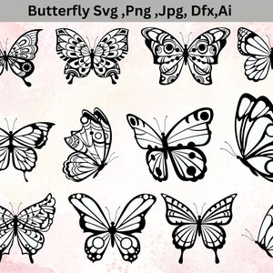 Butterfly SVG ,Butterfly Svg Bundle , Butterfly Clipart, svg files for cricut, Butterfly Svg Cut File Digital Download, digital files